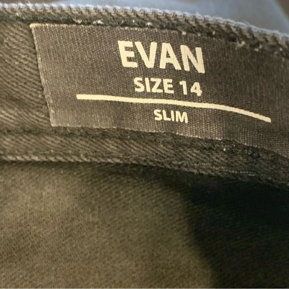 Buffalo David Bitton Evan Slim Fit Jeans Black Size 14